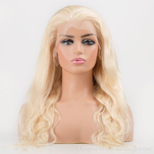 613 Frontal Wigs For Black Women Human Hair Virgin Cuticle Aligned Hair Blond Hd Lace Front Wig Straight 613 Full Lace Wigs